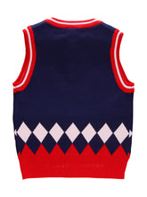 Vesta eleganta baieti, bumbac, bleumarin